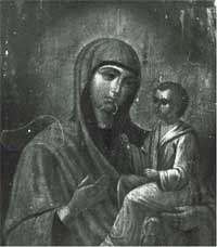 Тихвинская икона Богоматери кон. XIX в. 48х40